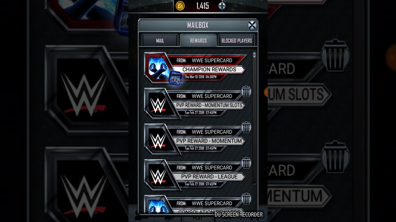 WWE supercard season 4- platinum titan TBG rewards