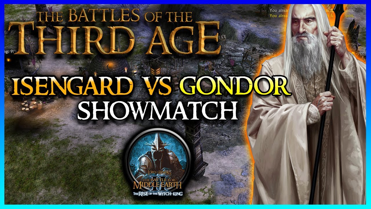 BOTTA Mod 5.0 Beta - Isengard Vs Gondor [Ai] - Ring Hero Saruman! (ROTWK)