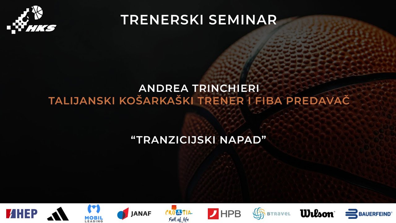 Trenerski seminar 2025 - Andrea Trinchieri / Tranzicijski napad