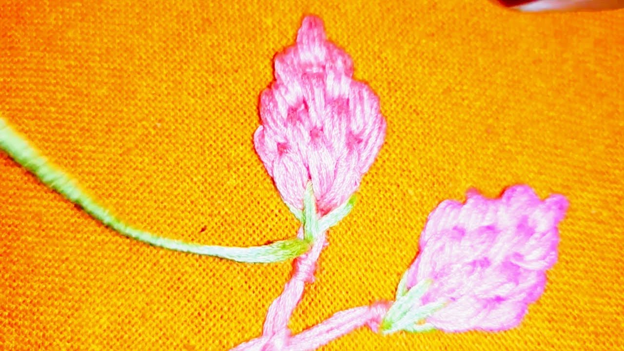 So Beautiful Embroidery Design You’ll Love” 😍🧵✨“Satisfying Hand Embroidery Design” 💖🪡🌸