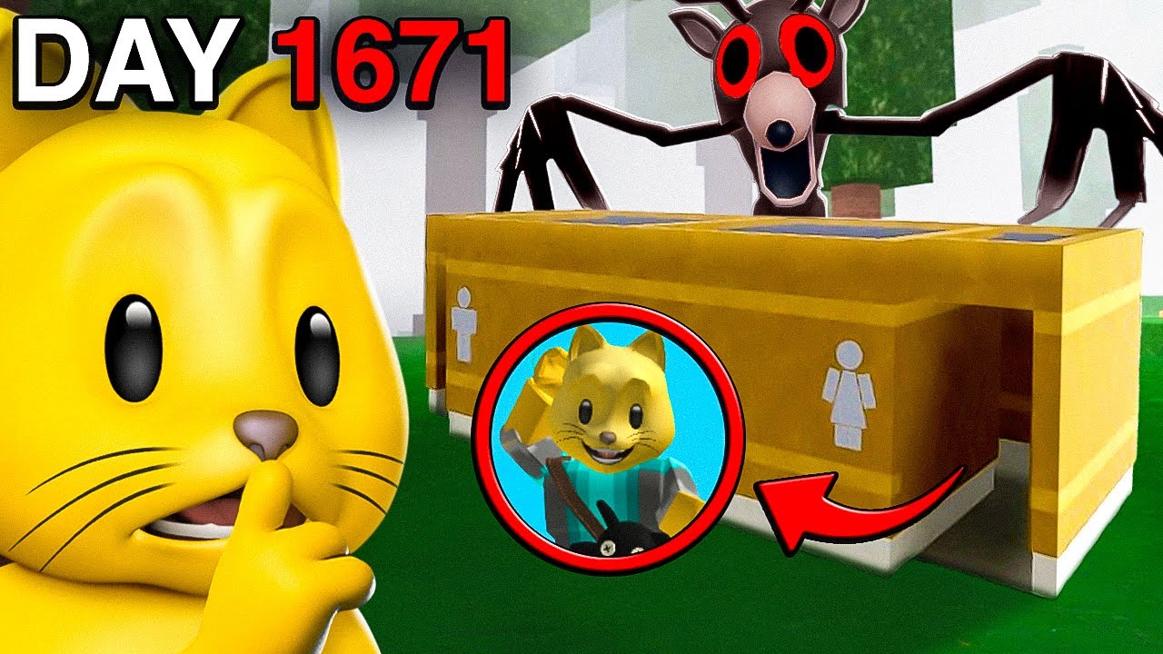 I Survived in a BATHROOM For 99 Nights in the forest..