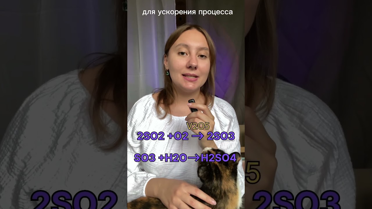 Реакция получения so3 из so2