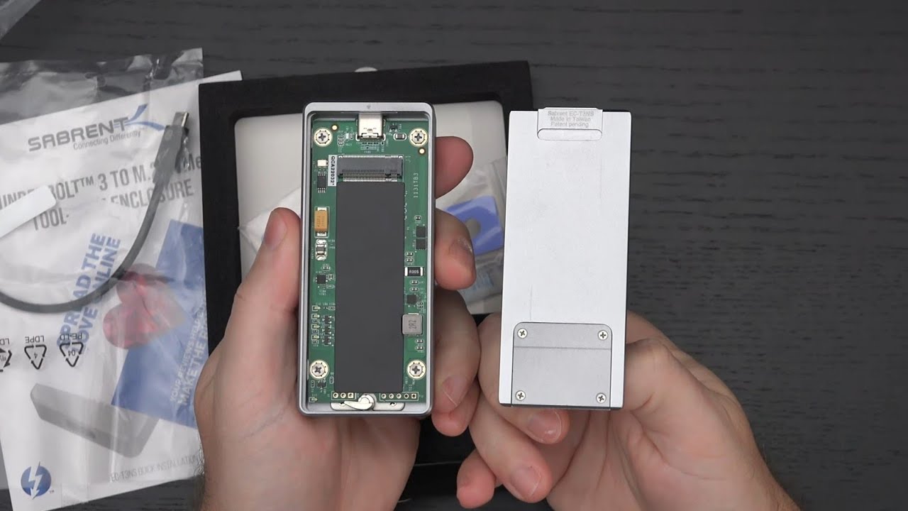 Sabrent Thunderbolt 3 Tool-Free NVMe Enclosure Unboxing and First Look