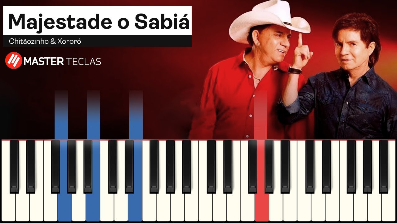 Majestade o Sabiá - Chitãozinho & Xororó | Piano Tutorial