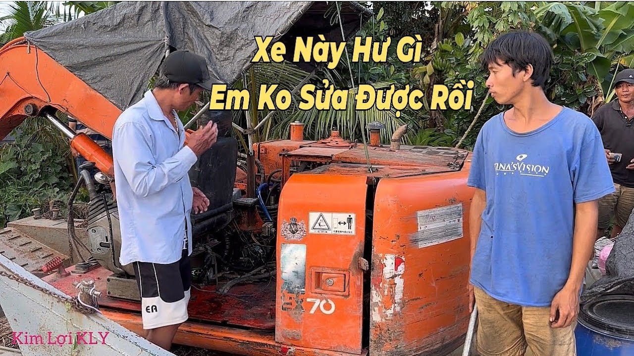 Lộc sửa xe cuốc HITACHI biết máy bị hư mà không sửa được ?