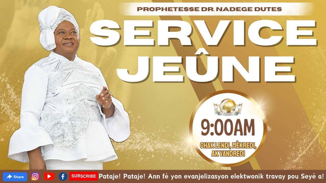 EGLISE DE DIEU SAINTETÉ EN CHRIST | Vendredi Journée de Jeûne | 3.15.24 |