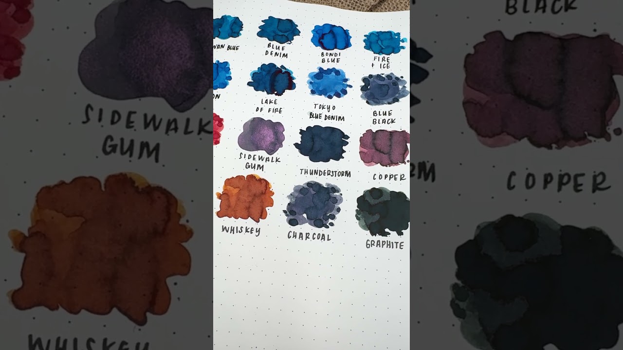 I Swatched 35+ Robert Oster Fountain Pen Inks!