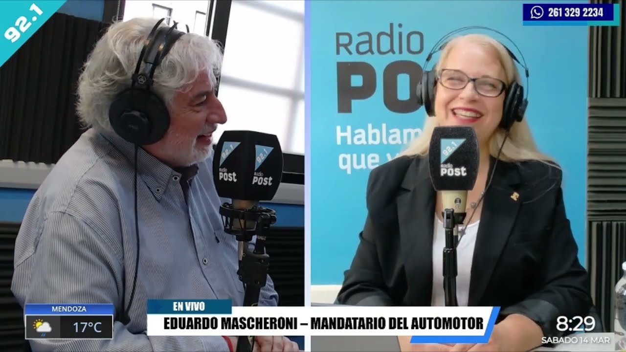 Dr. Eduardo Mascheroni, mandatario del automotor en Radio Post 92.1