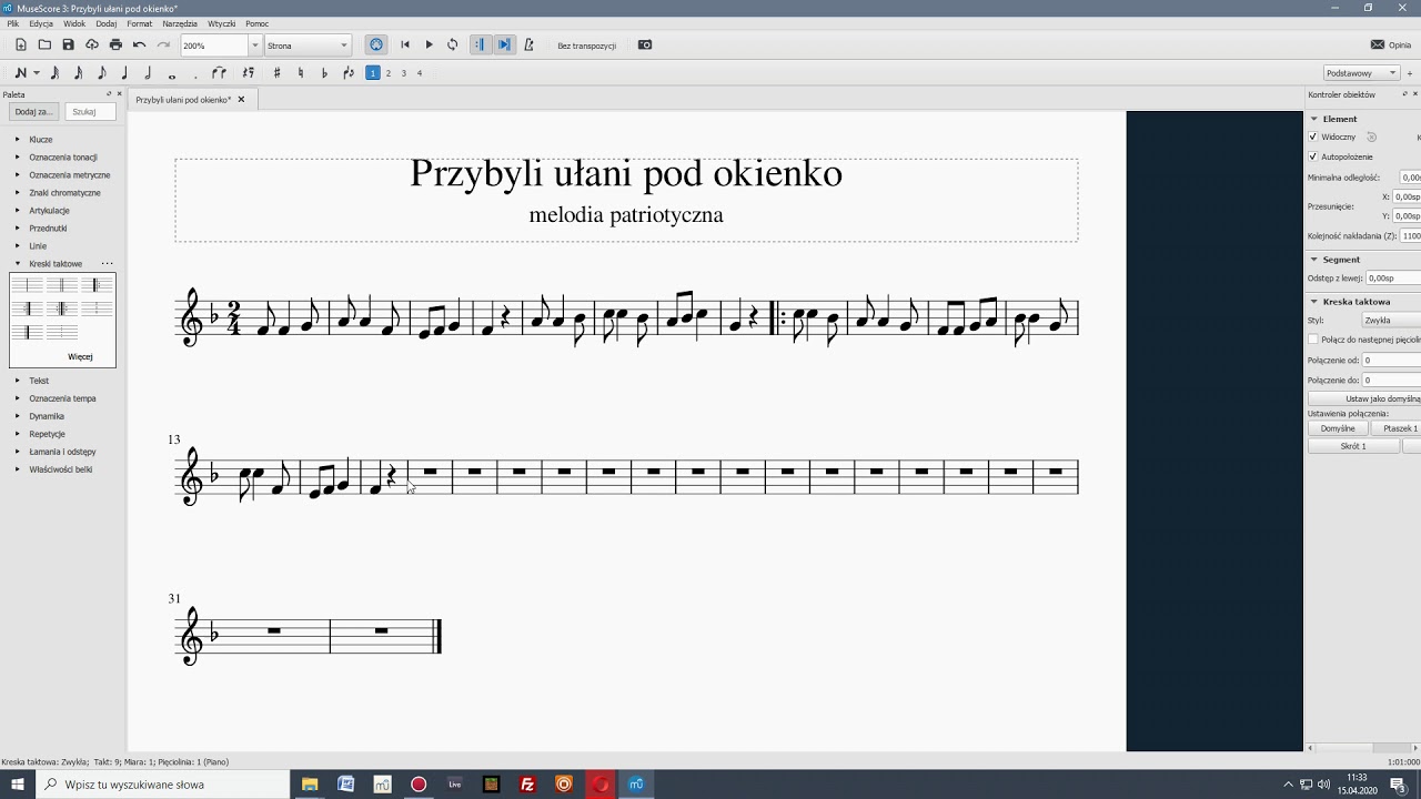 Jak pisać nuty w aplikacji MuseScore?