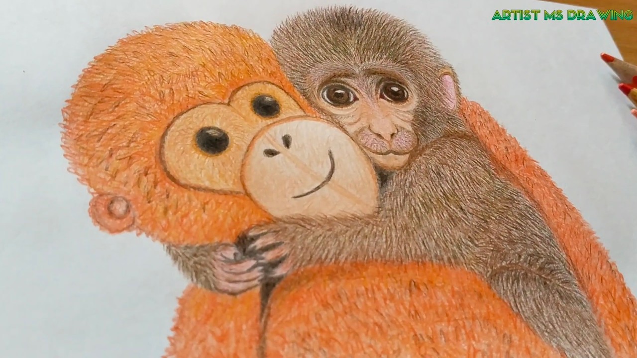 Punch the Monkey Drawing Tutorial  / How to draw a PUNCH The Monkey/Japanese Viral monkey