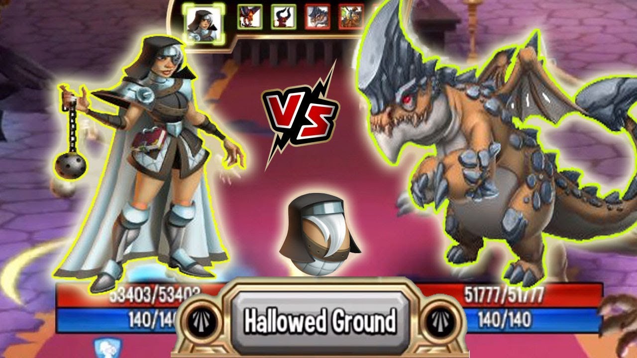 Monster Legends Lady Solaris level 130 vs Goran review combat