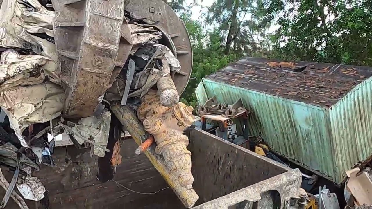 recycling with aerial view in king brothers recycling