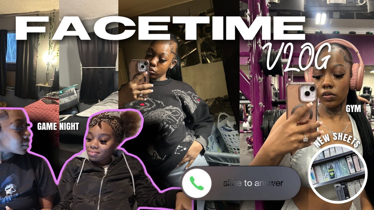 FACETIME VLOG📱|| grwm,gym,etc.