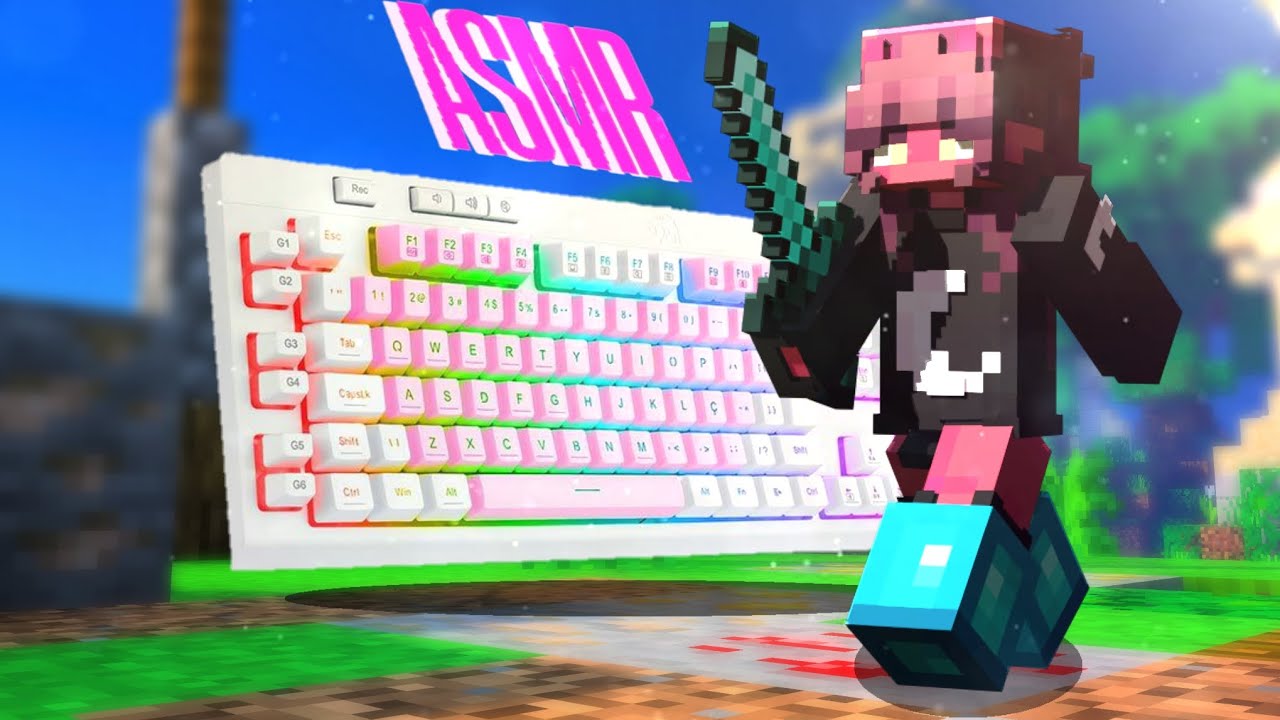 اصوات الماوس و الكيبورد في كيوب كرافت | ASMR Cubecraft Skywars