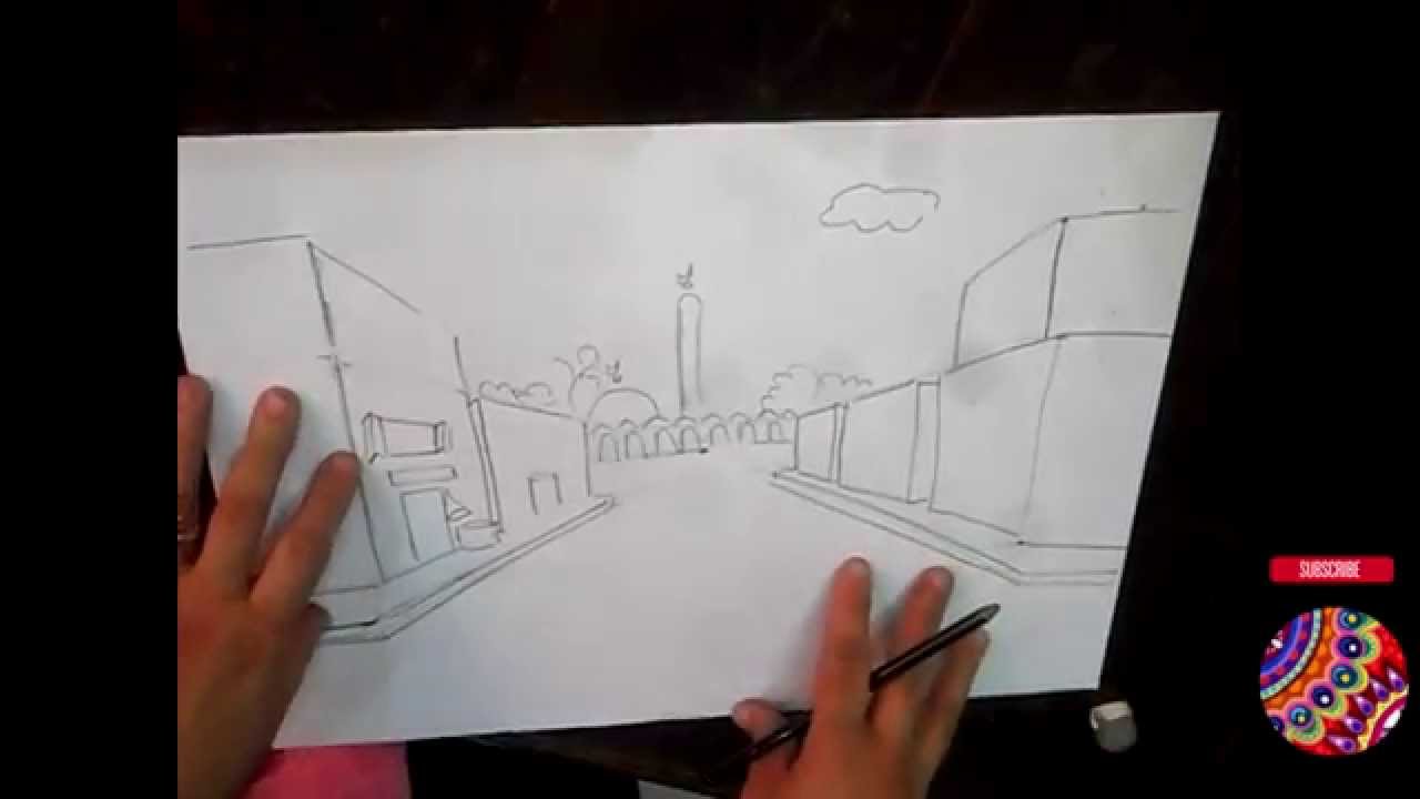 طريقة رسم منظور الظرف المفتوح لأماني مرسي