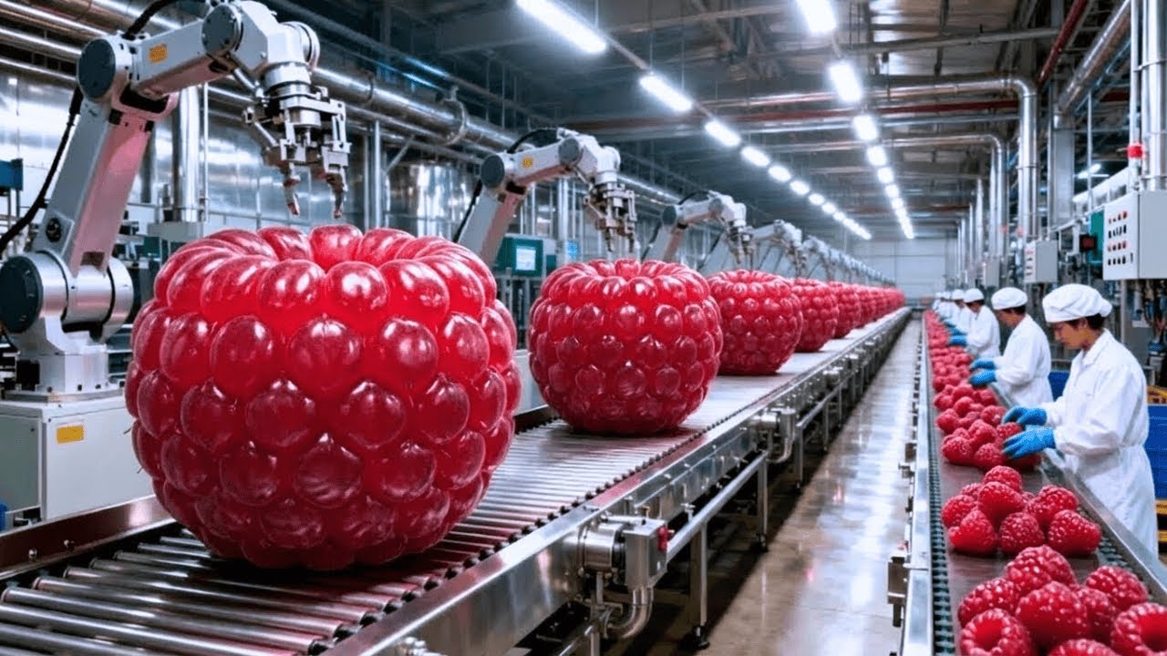 Inside the Modern Raspberry Factory: From Field to Dessert (The Whole Process)