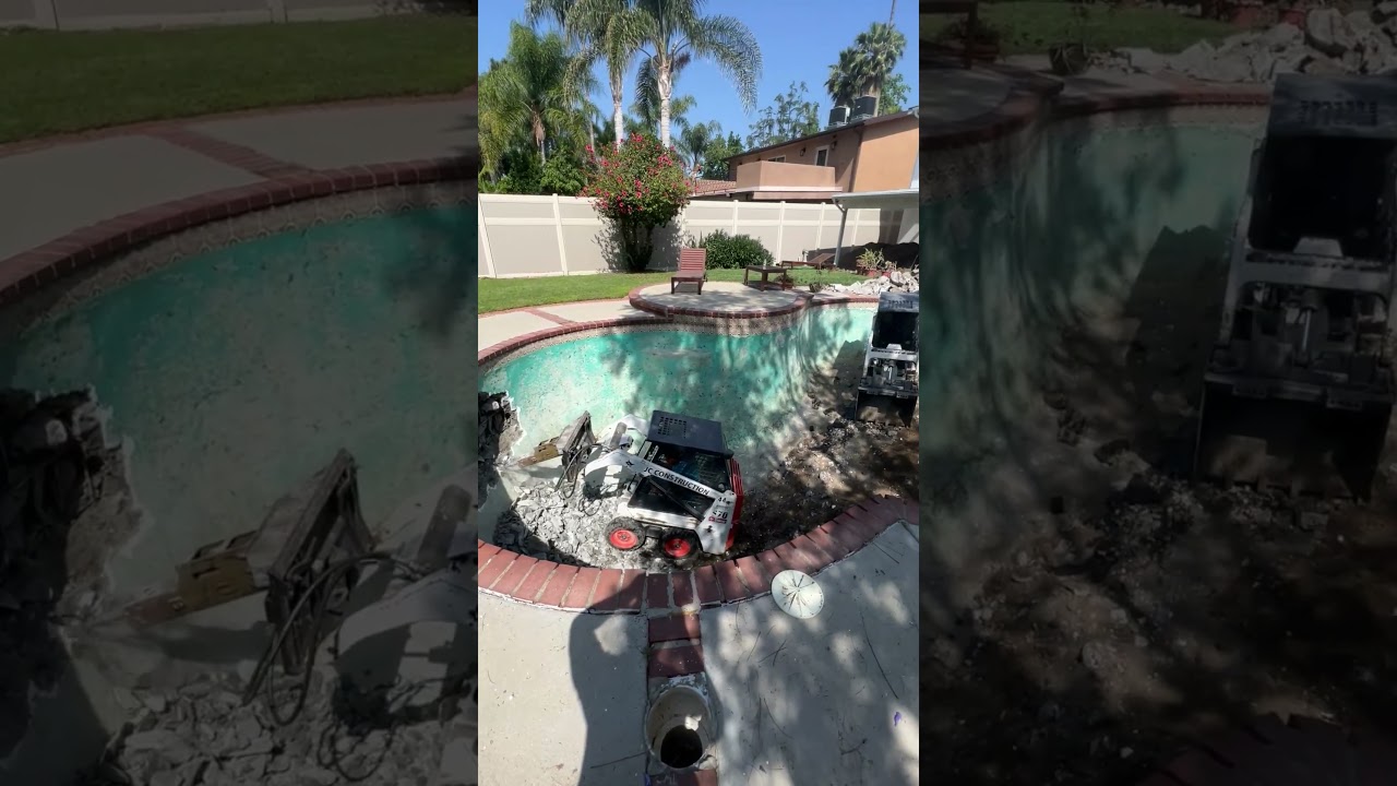 Pool Demolition Action Videos in Los Angeles, California