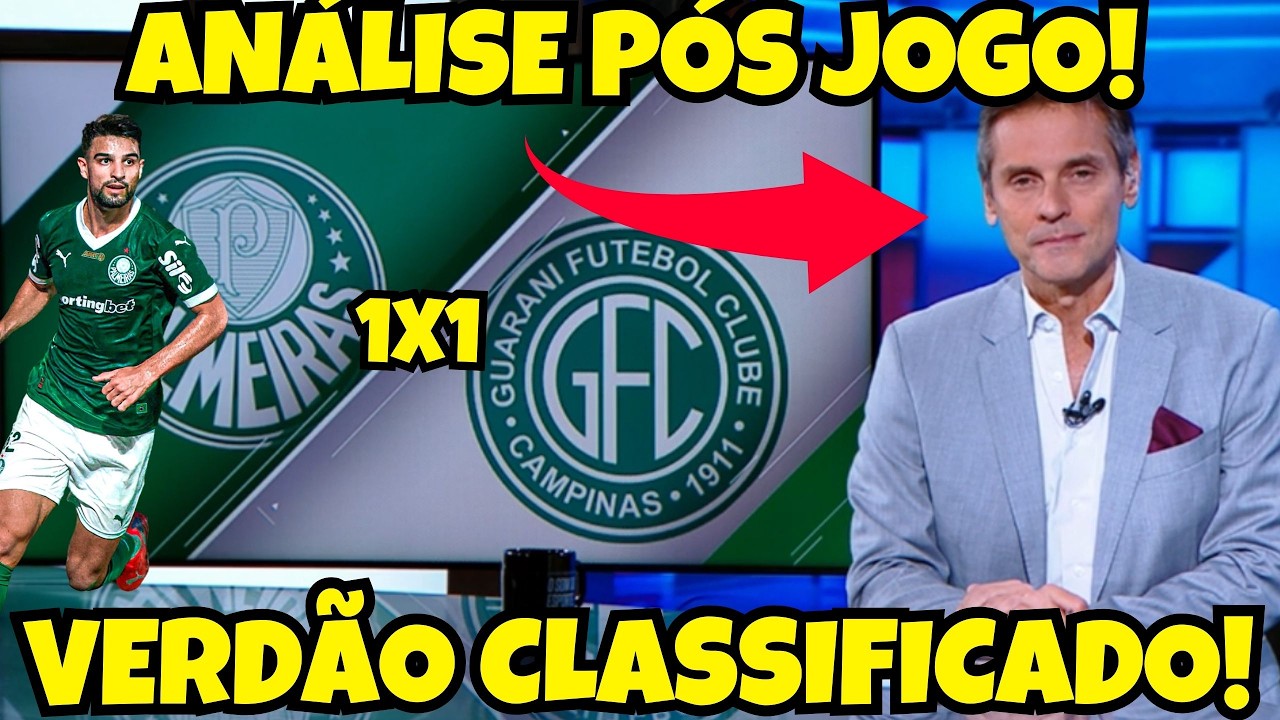 🙄PÓS JOGO SPORTCENTER - PALMEIRAS  1X1 GUARANI - NOTICIAS DO PALMEIRAS