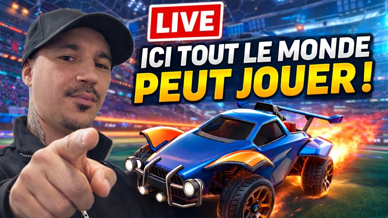 👉 ROCKET LEAGUE LIVE 🚀 Je joue AVEC VOUS ! Ici tout le monde peut rejoindre