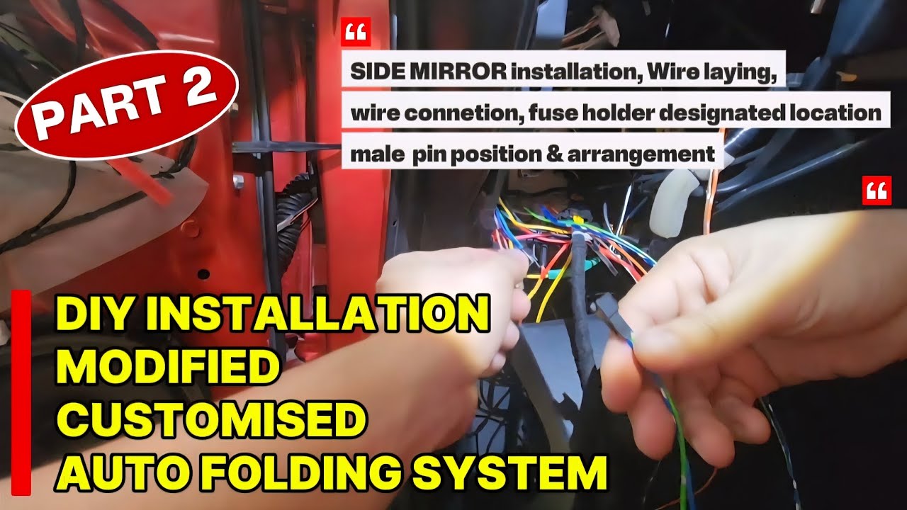 INSTALLATION OF SIDE MIRROR AUTO FOLDING SYSTEM PART 2| MODIFIED WIRE CONNECTION|TOYOTA VIOS 2018-25