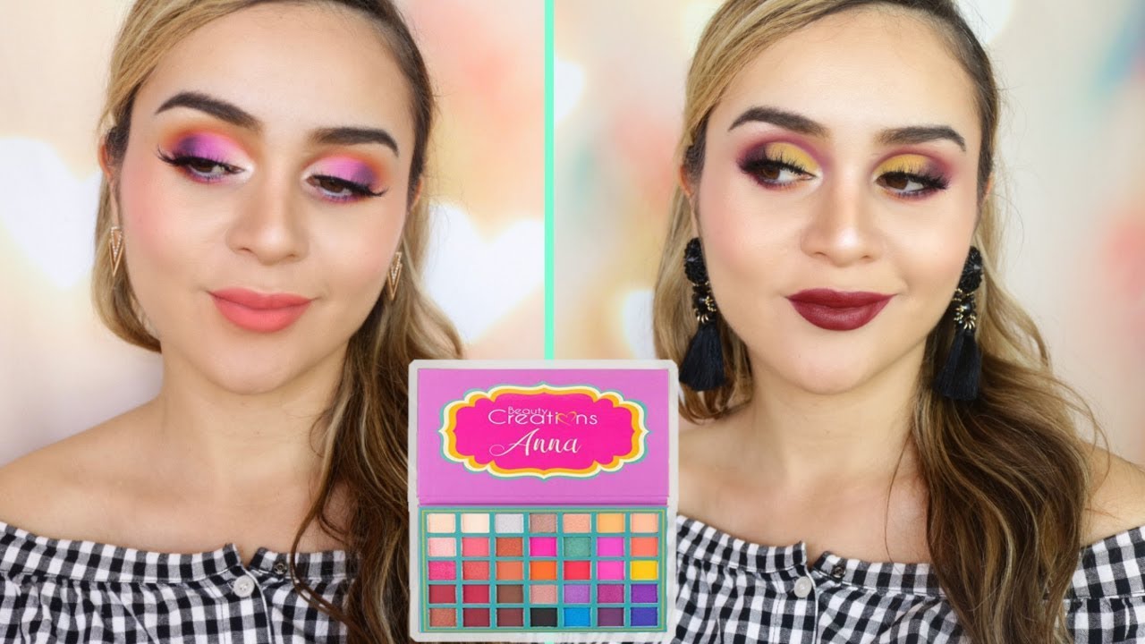 2X1 ANNA BEAUTY CREATIONS | 2 LOOKS 1 PALETA |  Maquicienta