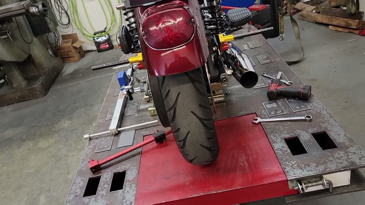 Dyna drive train alignment to improve handling.