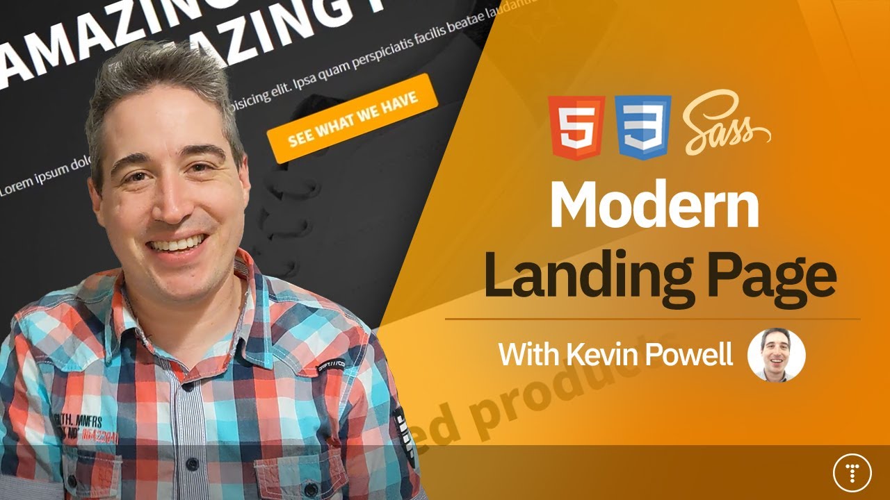 Build a Modern Landing Page Website | HTML & CSS
