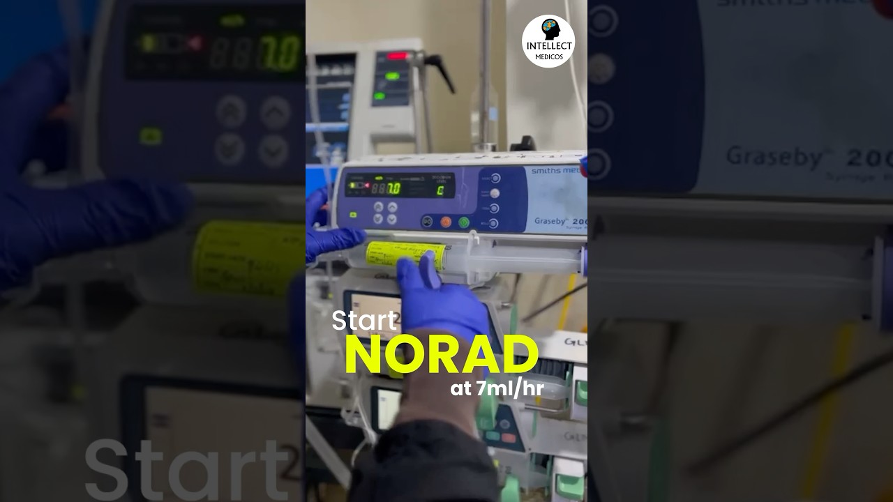 Don&rsquo;t know how to start Norad infusion | Watch this #emergency #icu