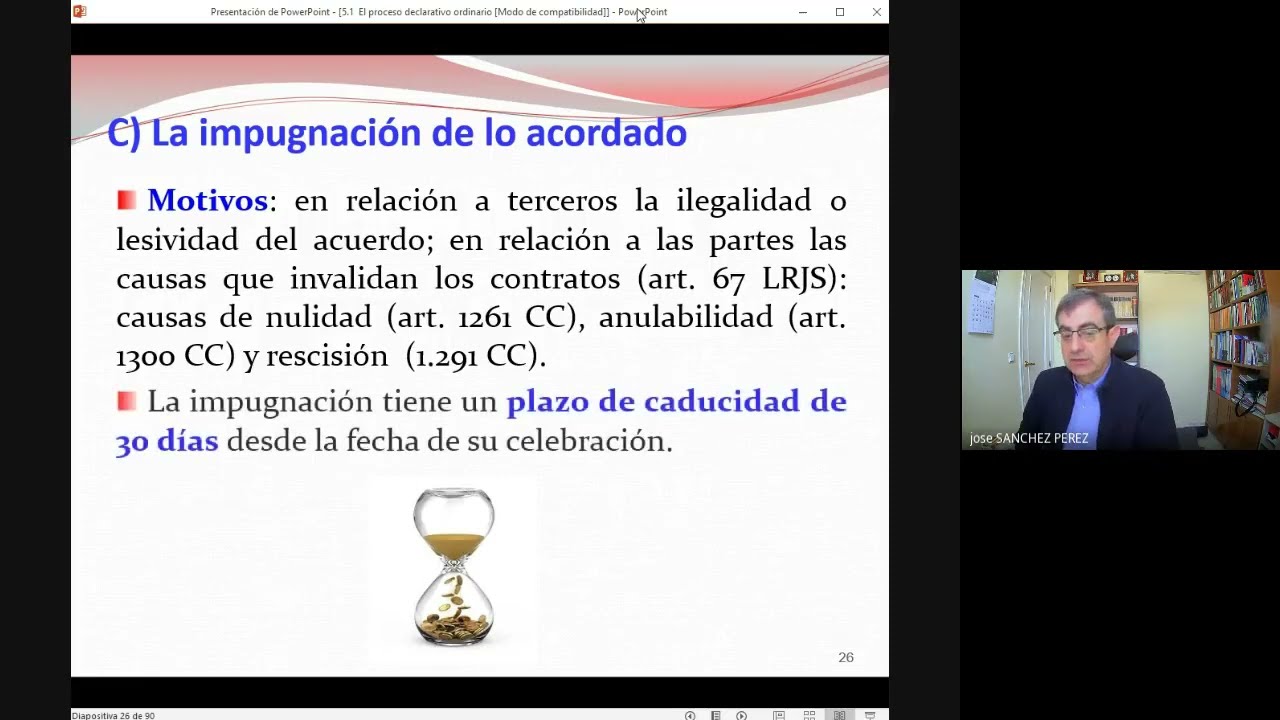 Vídeo 3  Impugnación del acuerdo judicial 12'