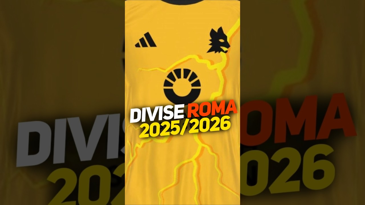 🟡🔴 NUOVE MAGLIE ROMA 2025/26:  Fulmini, ⚡️ Oro e 3 loghi diversi!