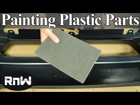 How to Paint Plastic Car Parts - Raw or Primed Bumper Cover