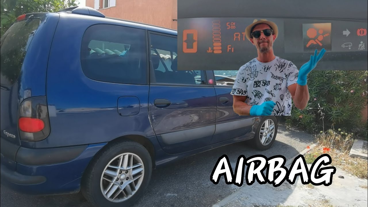 VOYANT AIR BAG ALLUMÉ RENAULT ESPACE 3, #RESOLU, DTC AVEC LOCALISATION 🦅🙏🛠️