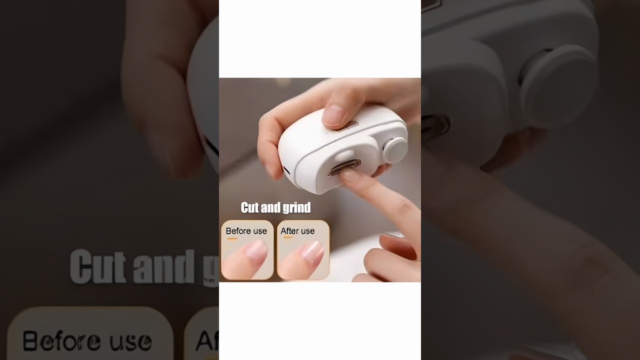 Electric NAIL CLIPPER- Rechargeable, Automatic, Safety Nail Cutter #shorts