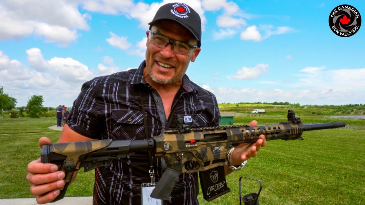 Typhoon Defence F12 Shotgun on the trap range!
