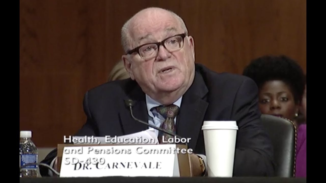Testimony of Anthony P. Carnevale on Reauthorizing the Higher Education Act