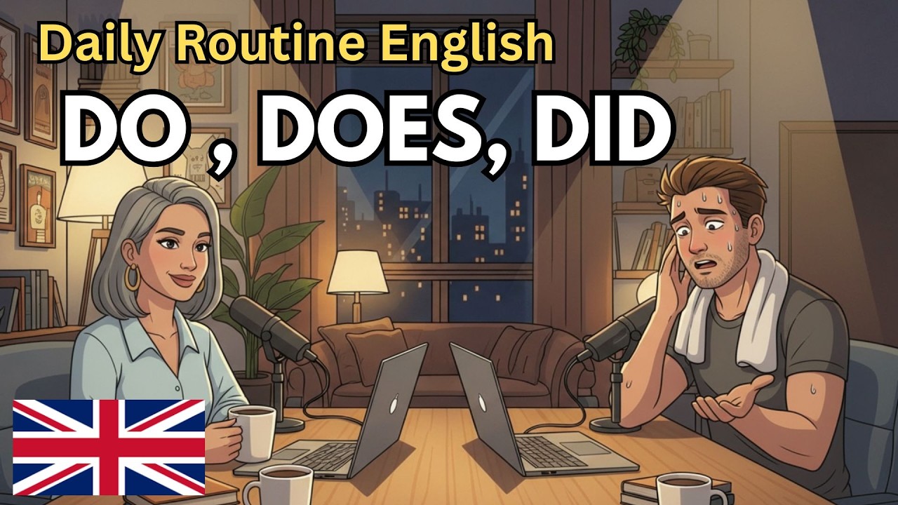 Master DO, DOES & DID Today | English Conversation Practice for Daily Routines
