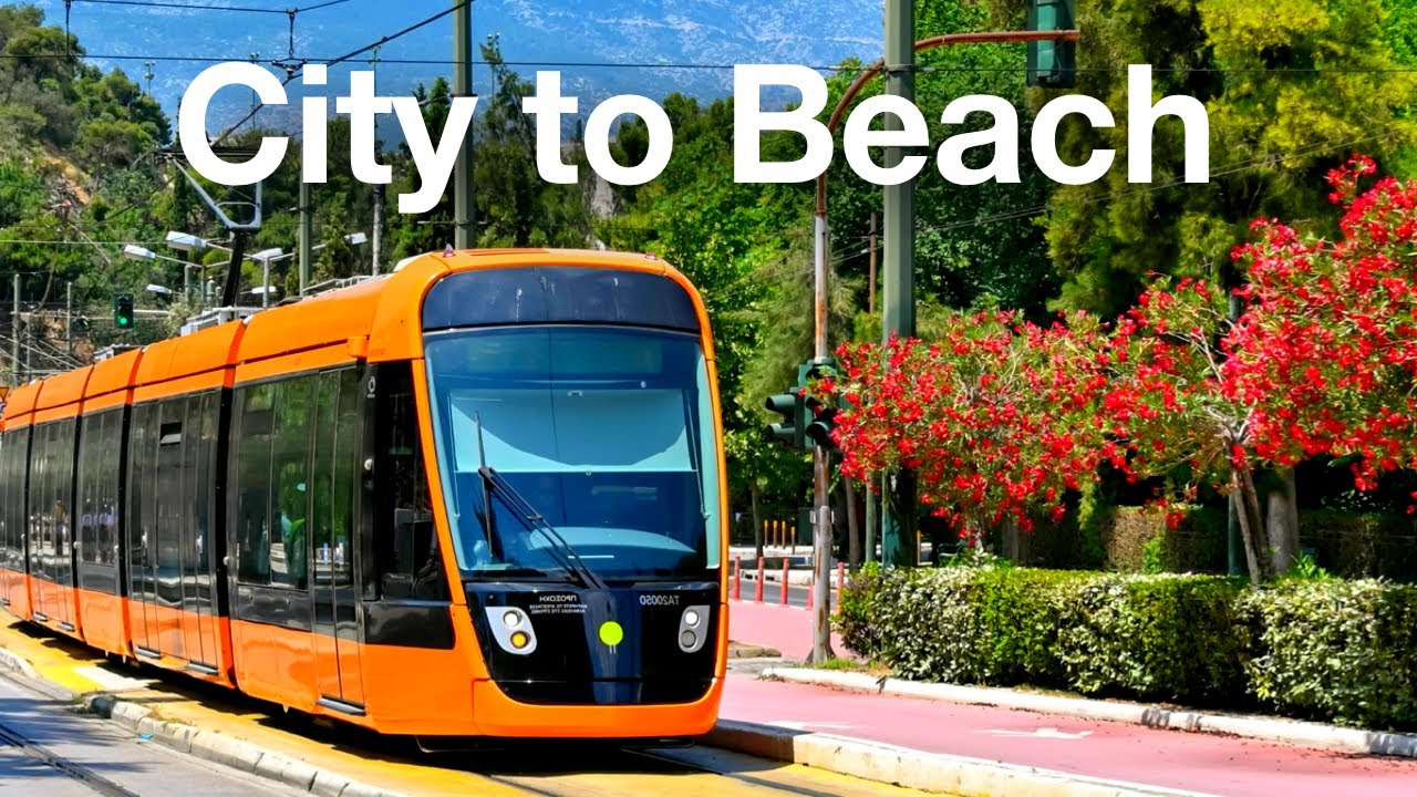 Greece's Beautiful Beach Tram in Athens