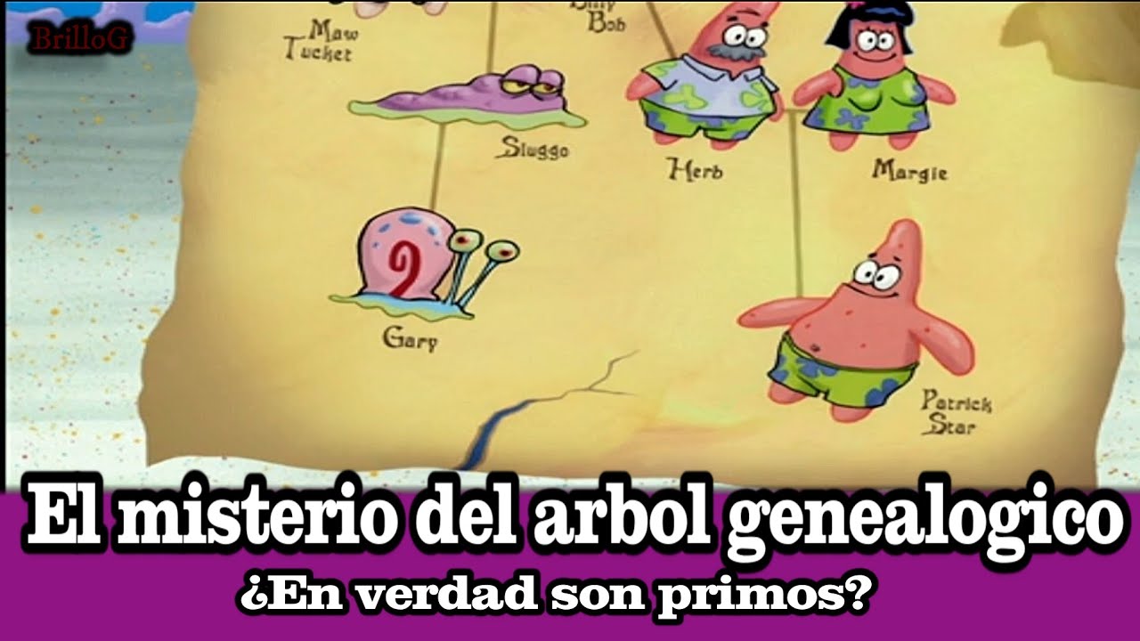 ¿ Patricio y Gary son primos?│El misterio del arbol genealogico de Patricio Teoría Bob esponja |