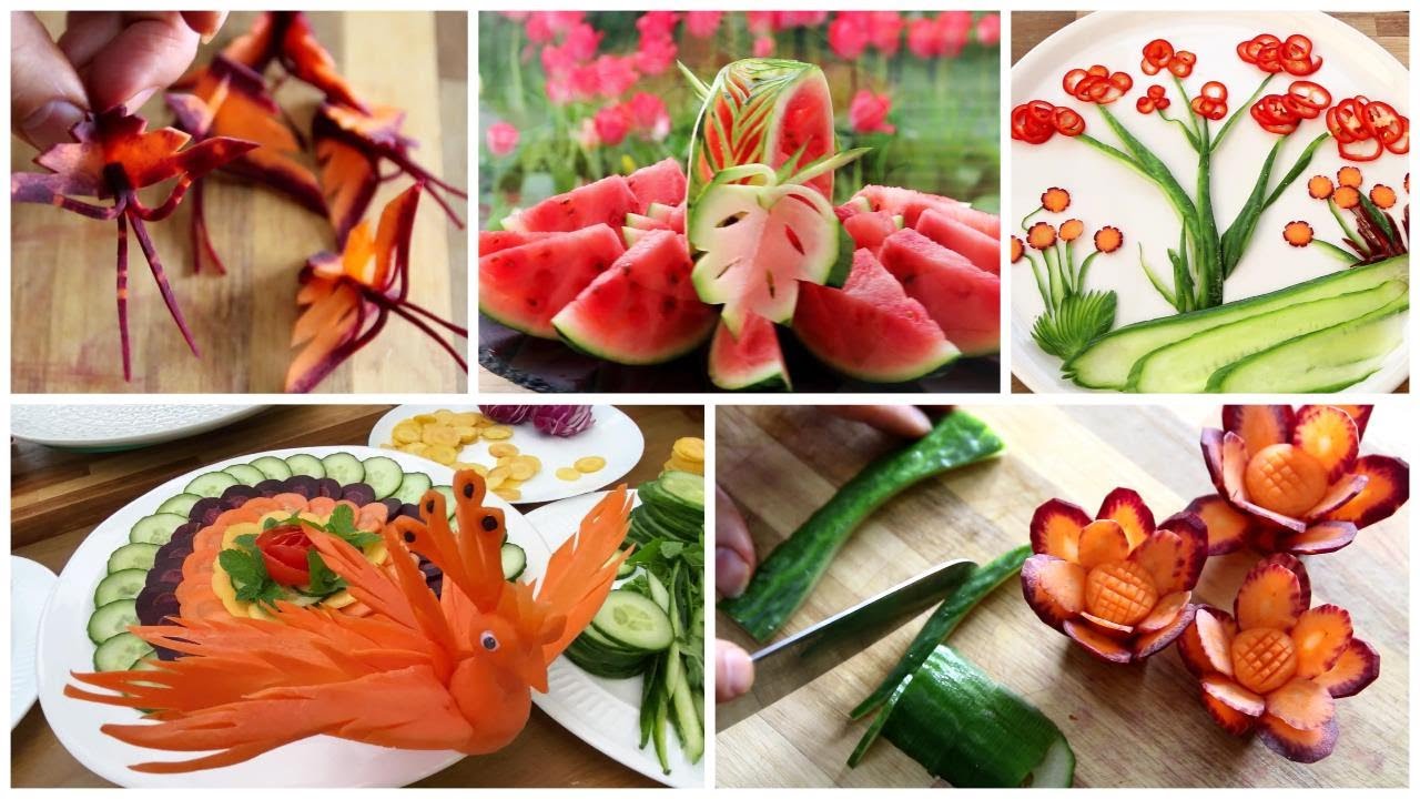 5 Vegetable & Fruit platter designs