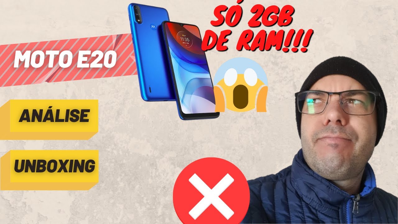Motorola Moto E20 - Unboxing / Primeiras impressões - Celular com apenas 2GB de RAM não dá né?!!