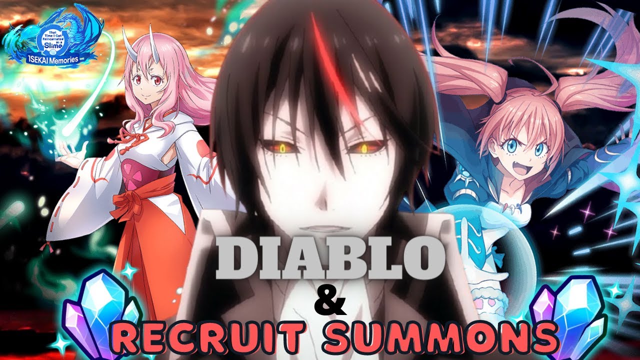 WOAH! IS THIS LUCK FOR REAL?! DIABLO + RECRUIT BANNER SUMMONS. | Slime Isekai Memories