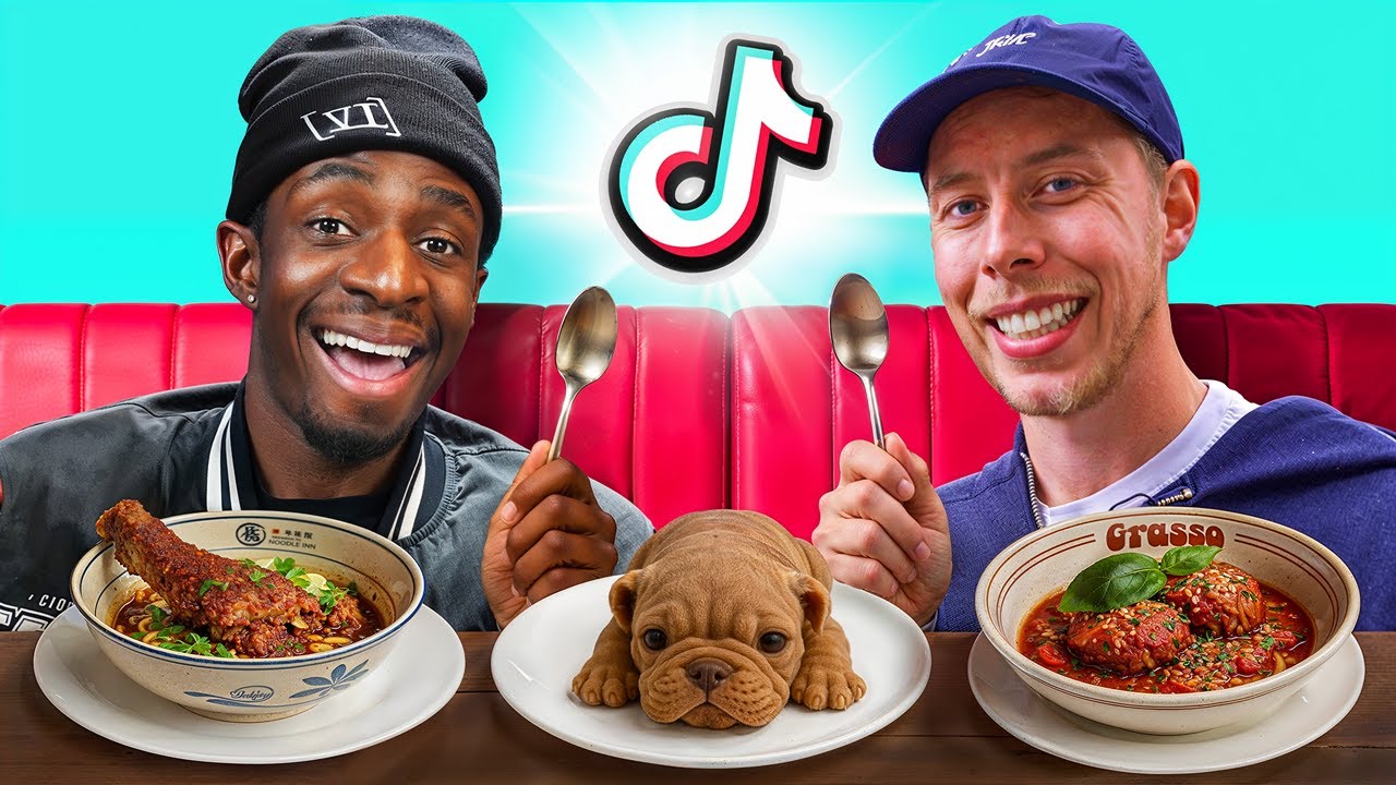 TRYING VIRAL TIKTOK FOOD WITH CALFREEZY!