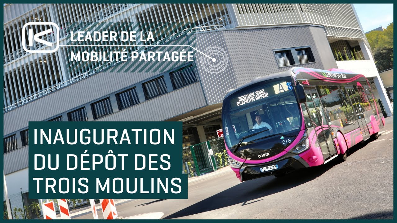 Inauguration du dépôt des Trois Moulins à Sophia Antipolis (France)