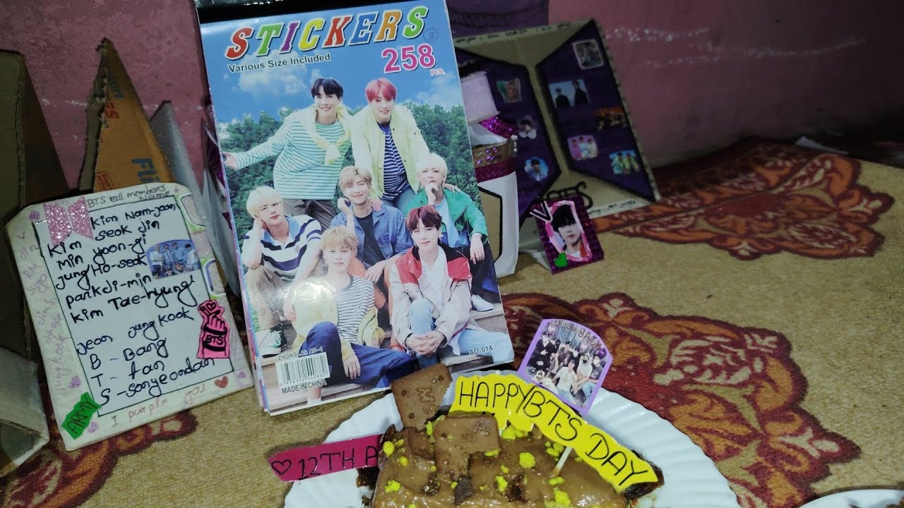 #bts cake🍰 🤏😌💜❤BTS anniversary👀 day🥳 14.6.25