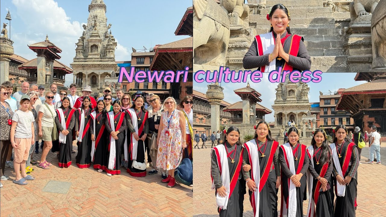 NEWRI DRESS MA VAKTAPUR DARBAR SQUARE 🤗😄