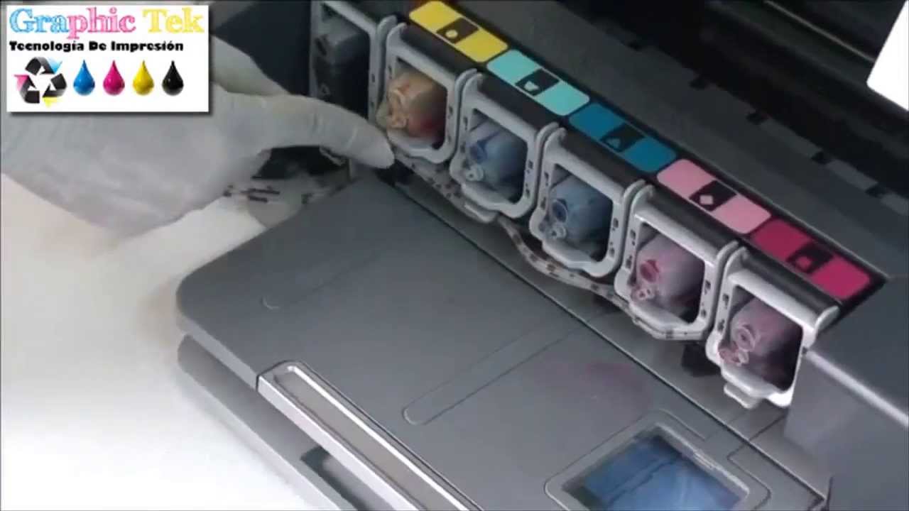 Instalacion Sistema De Tinta Continua Graphic Tek HP 02 Para Impresoras HP Photosmart 3110, 3210