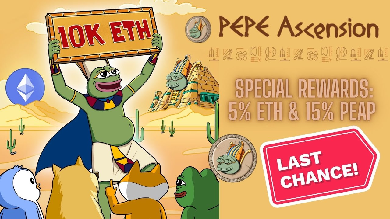 LAST CHANCE to BUY $PEAP! 🔥 Pepe Ascension 10,000 ETH Raised + 5% Rewards | Listing on Oct 31st 🚀