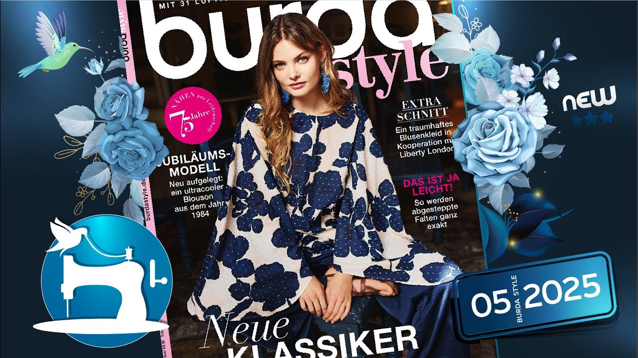 Журнал Burda Style 05/2025 Лето по французски! Элегантность даже в жару! Sewing Pattern Magazines!