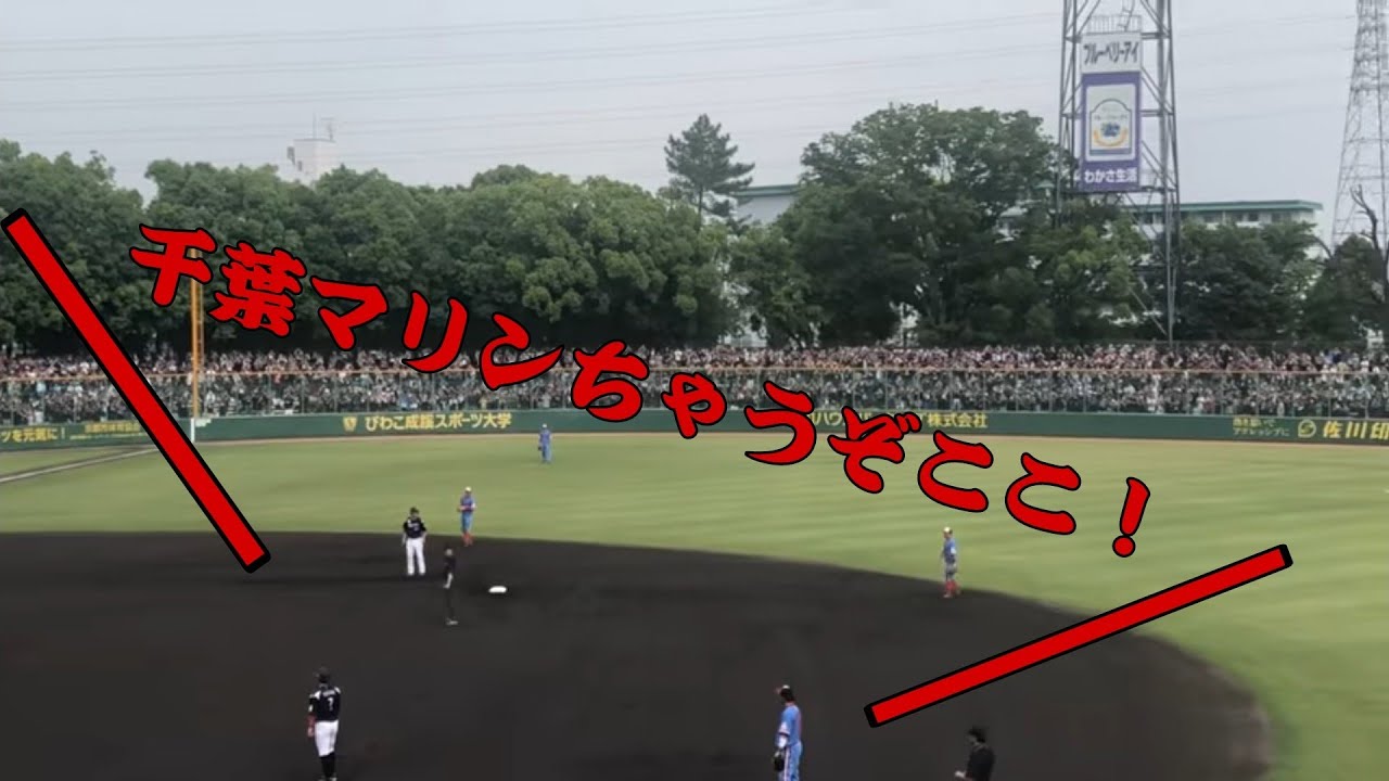 「千葉マリンちゃうぞここ！」ロッテ応援団が地方球場でホームをジャック