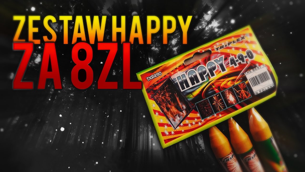 Zestaw Sylwestrowy ZA CAŁE 8zł - HAPPY 4-9-0 Triplex